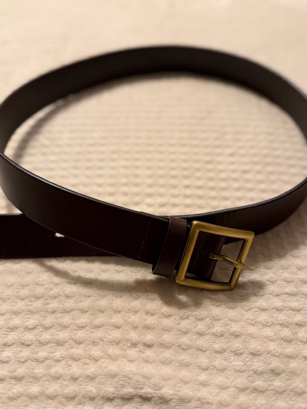UNIQLO Italian Leather Garrison Belt in Size L